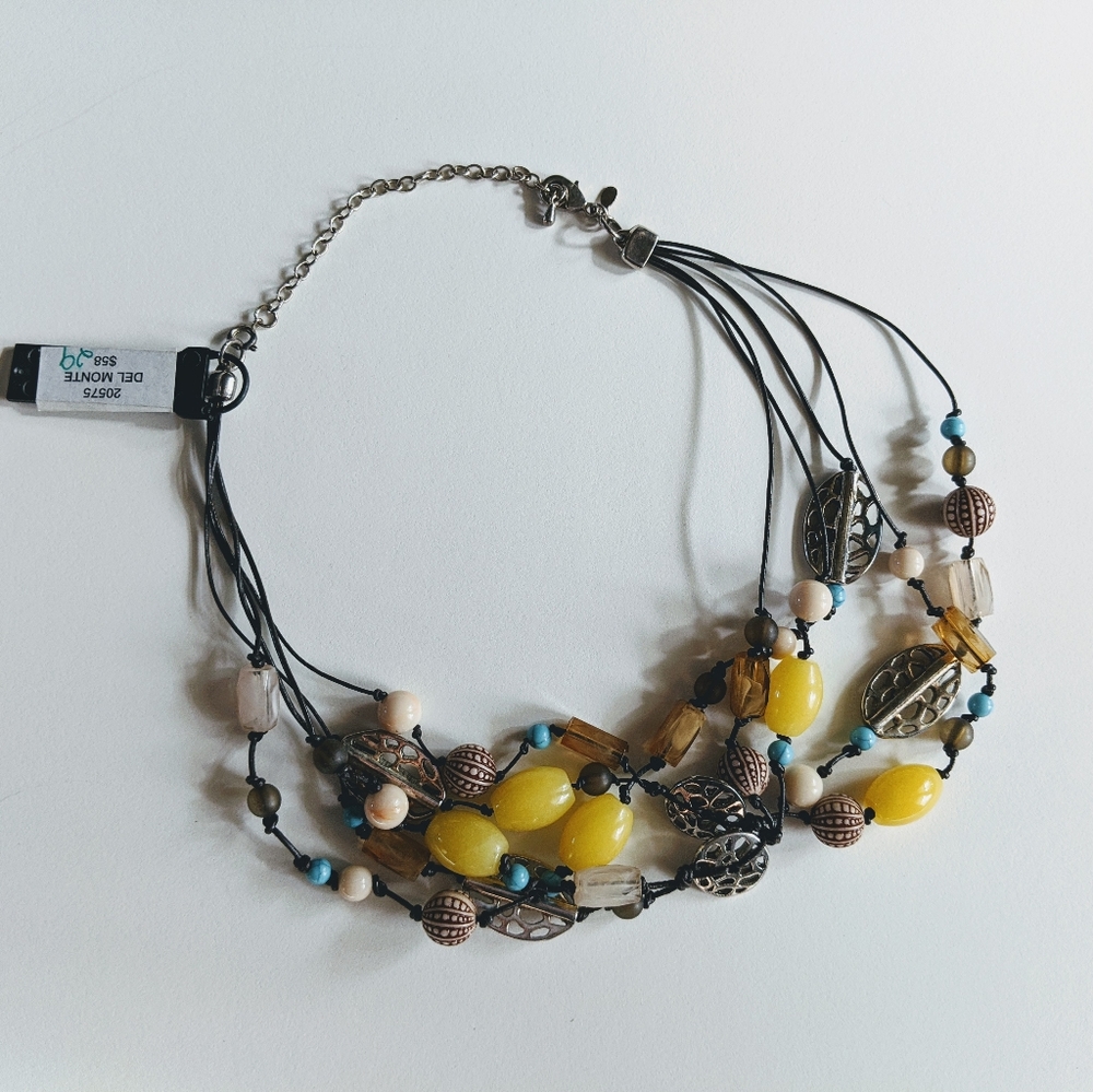 Multi Strand, Beaded Necklace.